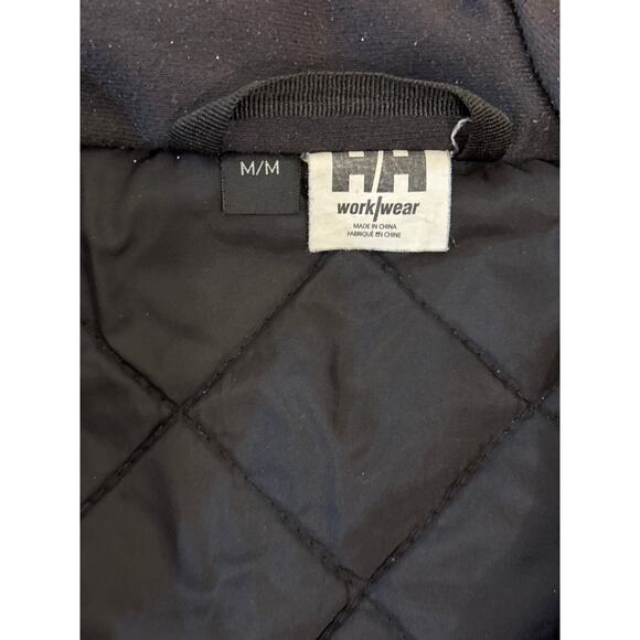 Helly Hansen Work Wear Jacket Medium Neon Orange yellow reflective 3M class 2 - Picture 3 of 8